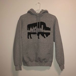 Grey Buffalo, NY Hoodie